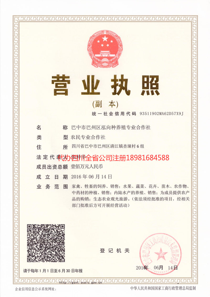 白城白城泓向种养殖专业合作社